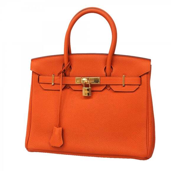 HERMES Handbags - Hermes Hermès Birkin 30 Togo Orange Handbag with R Stamp for Women